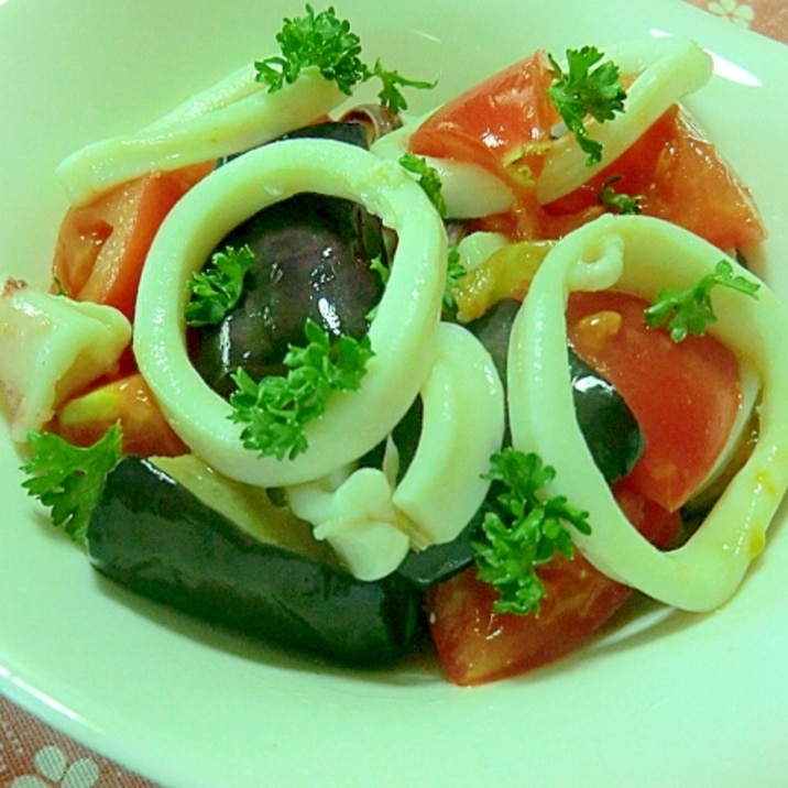 いかと夏野菜のマリネ レシピ 作り方 By サクラノカタライ 楽天レシピ いかと夏野菜のマリネ レシピ 作り方 By サクラノカタライ 楽天レシピ